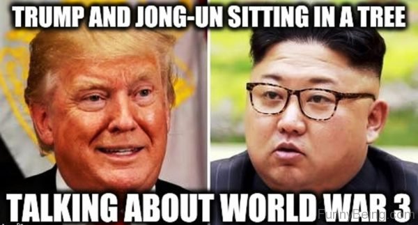 Trump And Jong Un Sitting In A Tree