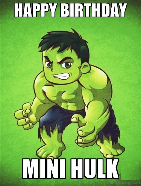 Happy Birthday Mini Hulk