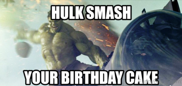 Hulk Smash Your Birthday Cake