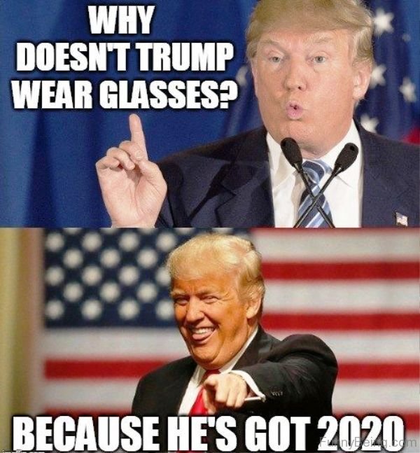 Why Doesnt Trump Wear Glasses