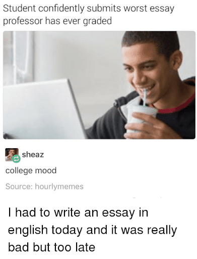 submitting essay meme