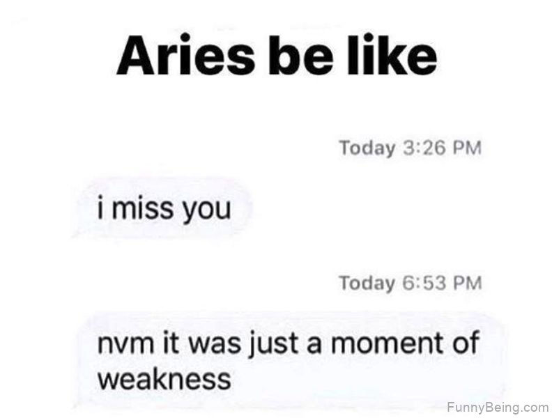 Aries Be Like