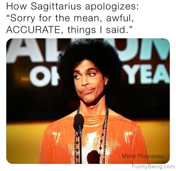 How Sagittarius Apologizes
