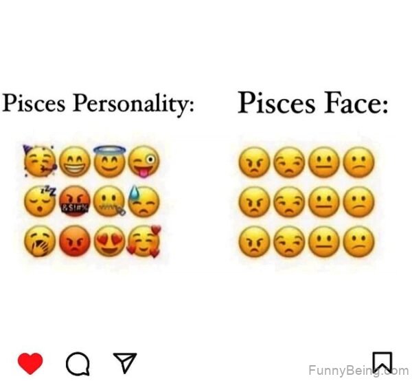 Pisces Personality Vs Face